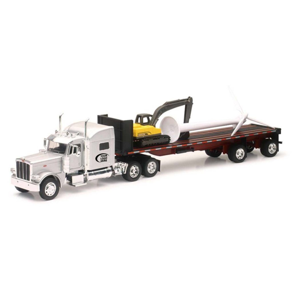 Die Cast Replica Peterbilt? 389 w/ Wind Turbine & Excavator (u) - Promo ...