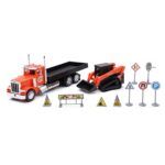 1:32 Scale Peterbilt® Flatbed Truck W/ Kubota Track Loader (u)