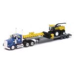 1:43 Scale Kenworth? Lowboy W/ New Holland Harvester (u)