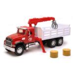 1:18 Scale Mack? Granite Stake Truck W/ Crane (u)