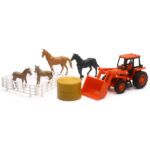 Kubota? Farm Tractor W/Horses Set