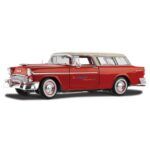 9" Blue And Cream 1955 Chevrolet® Nomad Die Cast Replica Vehicle
