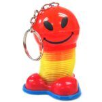 Smiley Face Spring Keychain